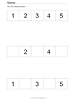 number fill in